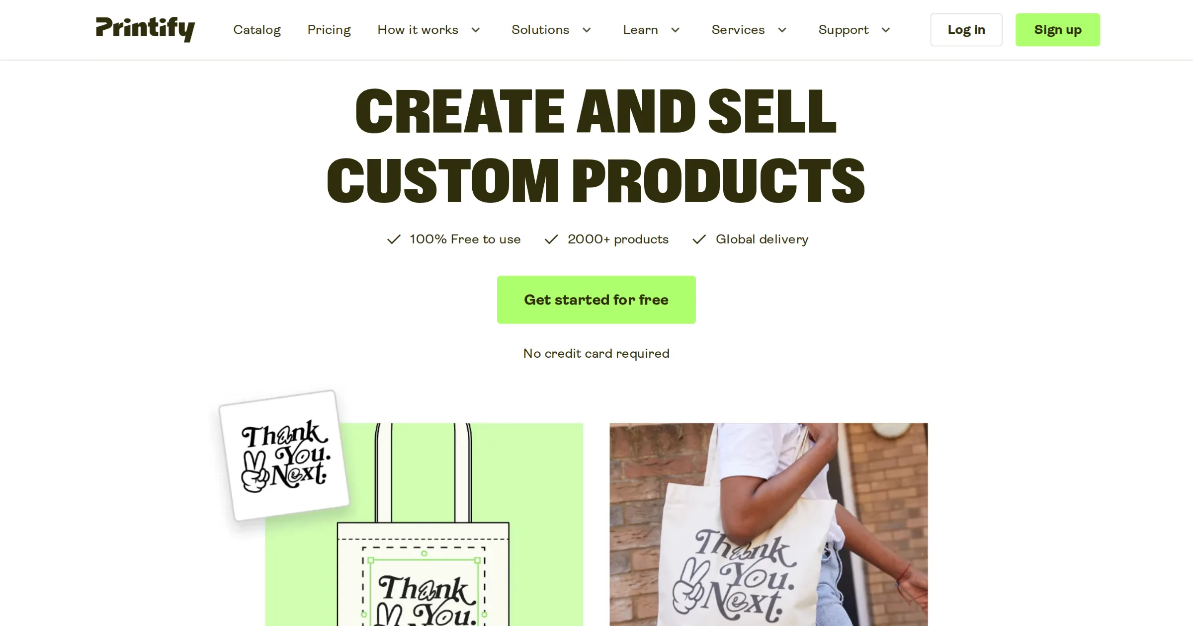 Printify homepage